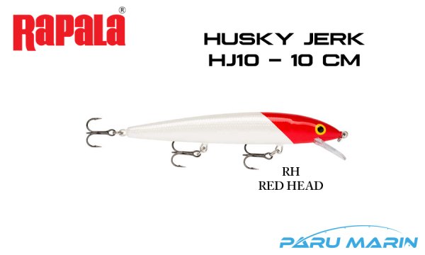 Rapala Husky Jerk HJ10 - 10 cm Sahte Balık RH - RED HEAD