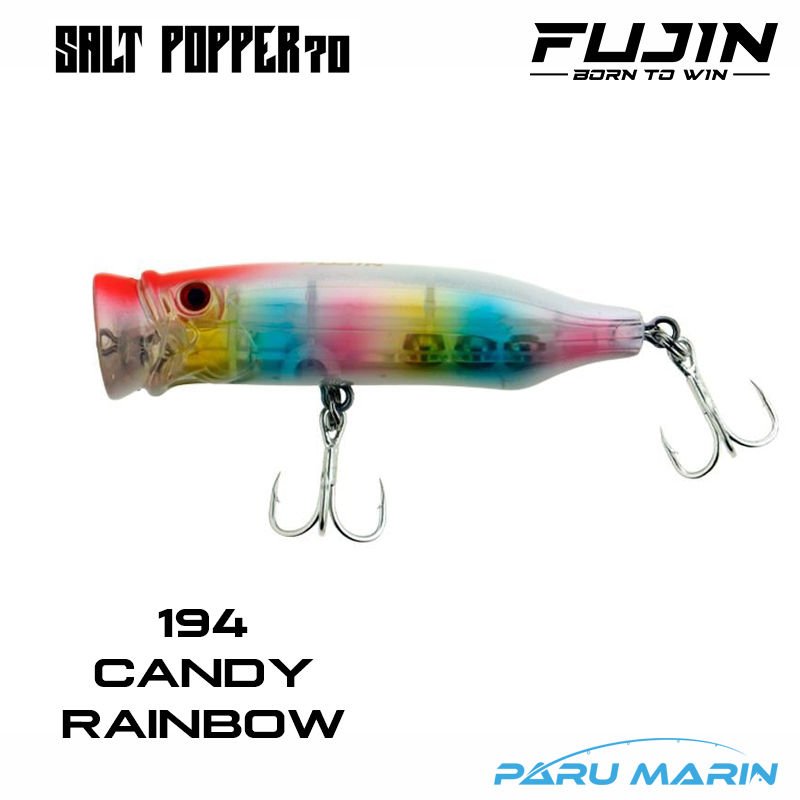 Fujin Salt Popper 70 9.5gr. 194 Candy Rainbow Maket Balık
