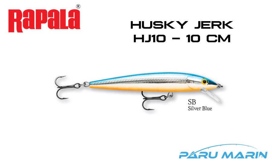 Rapala Husky Jerk HJ10 - 10 cm Sahte Balık SB - SILVER BLUE