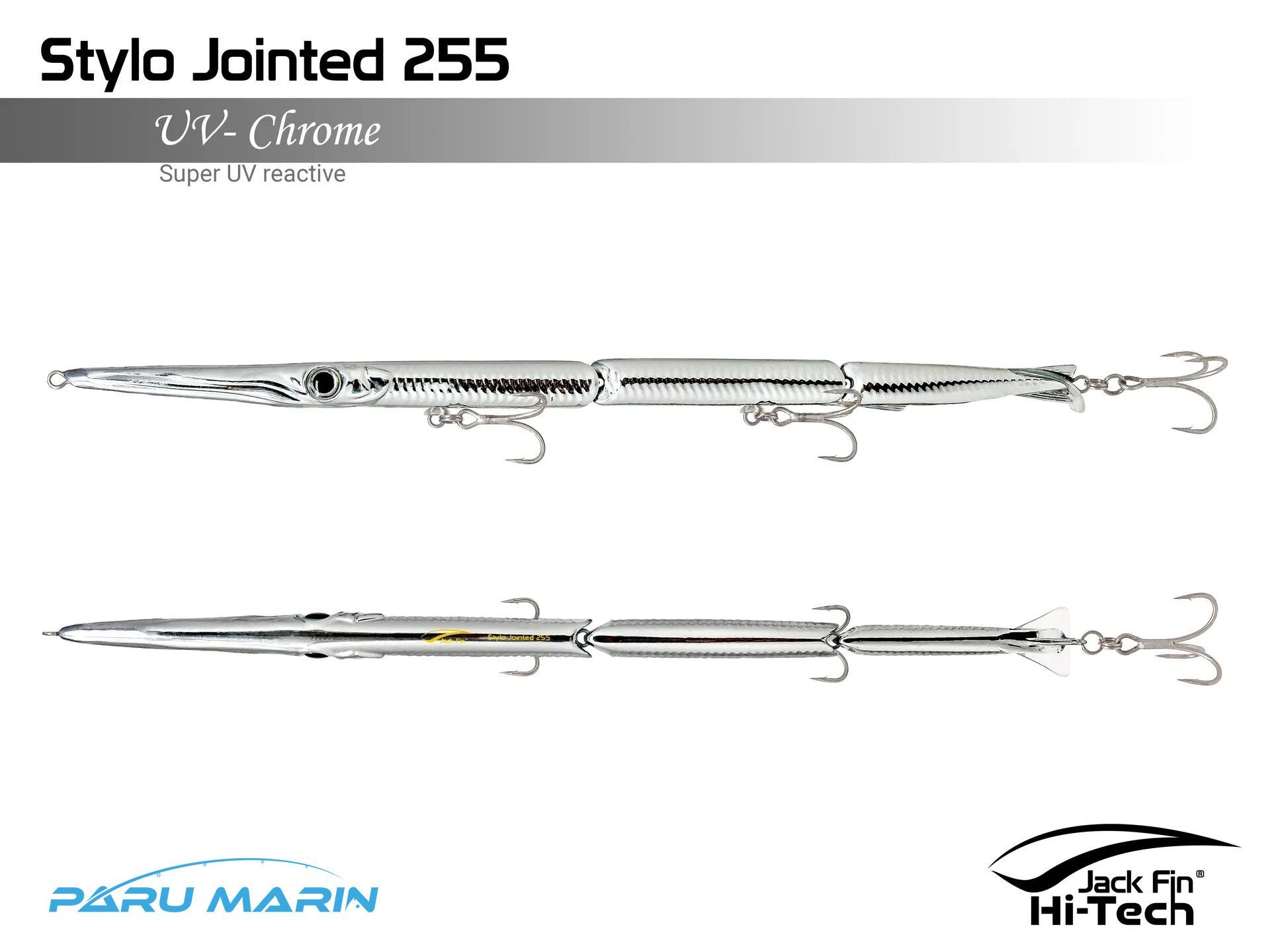 Jack Fin Stylo Jointed 255 Sahte Yem UV Chrome