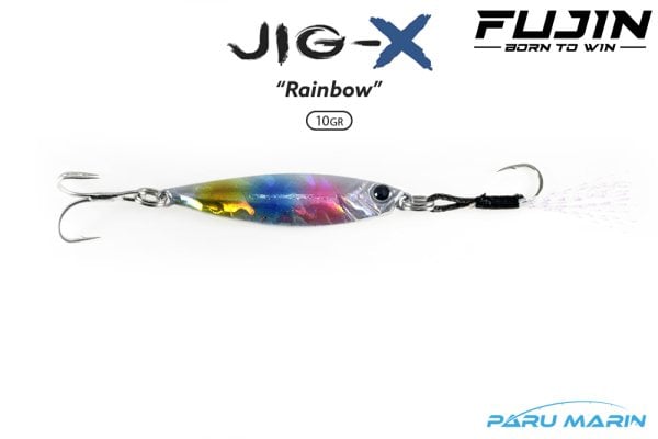 Fujin Jig-X 10gr. Jig Yem RAINBOW
