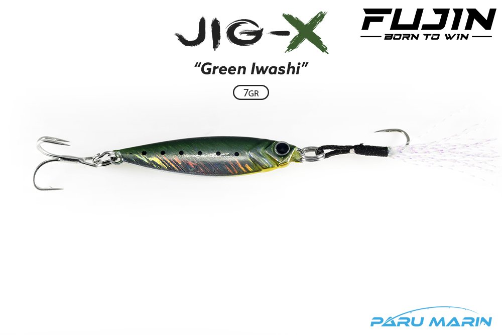 Fujin Jig-X 7gr. LRF Jig Yem GREEN IWASHI