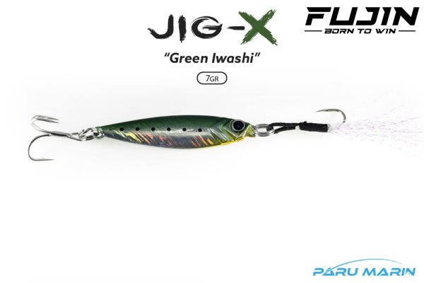 Fujin Jig-X 7gr. LRF Jig Yem GREEN IWASHI