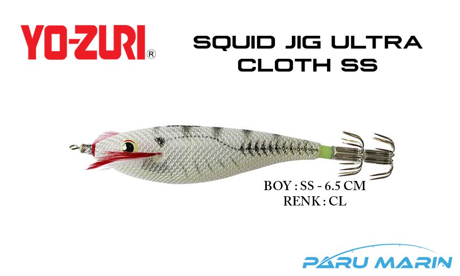 Yozuri A327 Squid Jig Ultra Cloth SS-6.5cm Kalamar Zokası CL