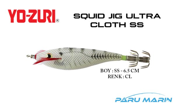 Yozuri A327 Squid Jig Ultra Cloth SS-6.5cm Kalamar Zokası CL