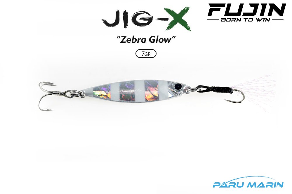 Fujin Jig-X 7gr. LRF Jig Yem ZEBRA GLOW