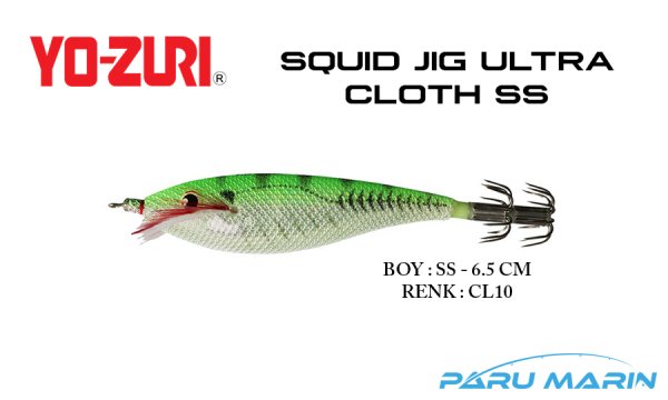 Yozuri A327 Squid Jig Ultra Cloth SS-6.5cm Kalamar Zokası CL10