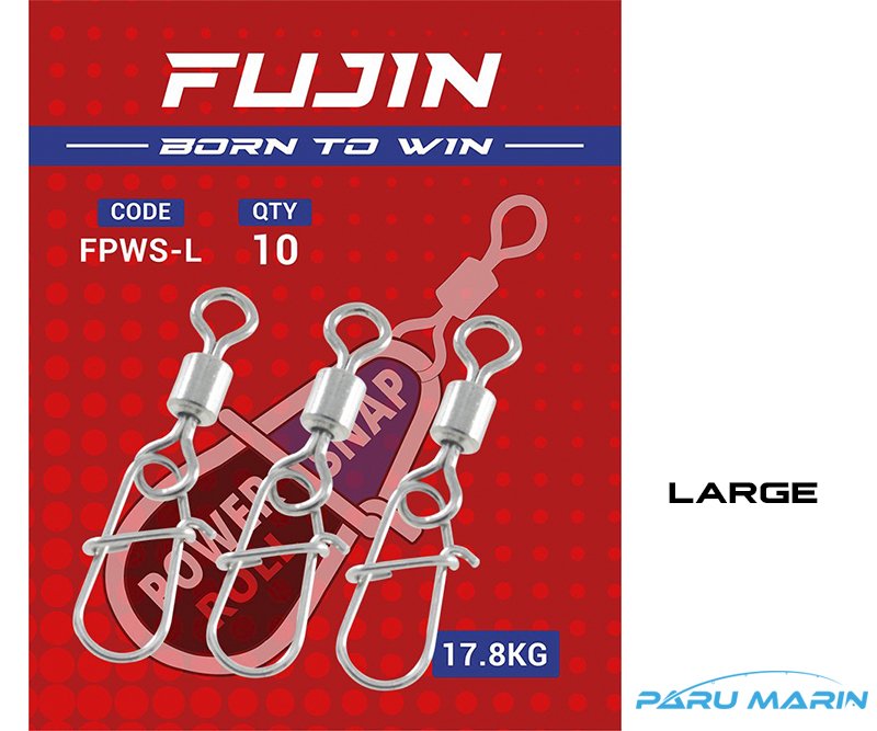 Fujin Roll Snap #L 17.8kg Çekerli Klips+Fırdöndü