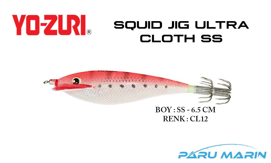 Yozuri A327 Squid Jig Ultra Cloth SS-6.5cm Kalamar Zokası CL12