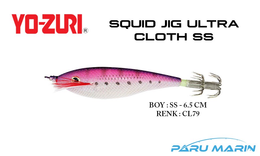 Yozuri A327 Squid Jig Ultra Cloth SS-6.5cm Kalamar Zokası CL79