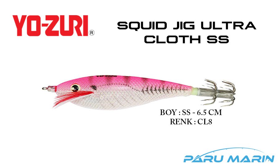 Yozuri A327 Squid Jig Ultra Cloth SS-6.5cm Kalamar Zokası CL8