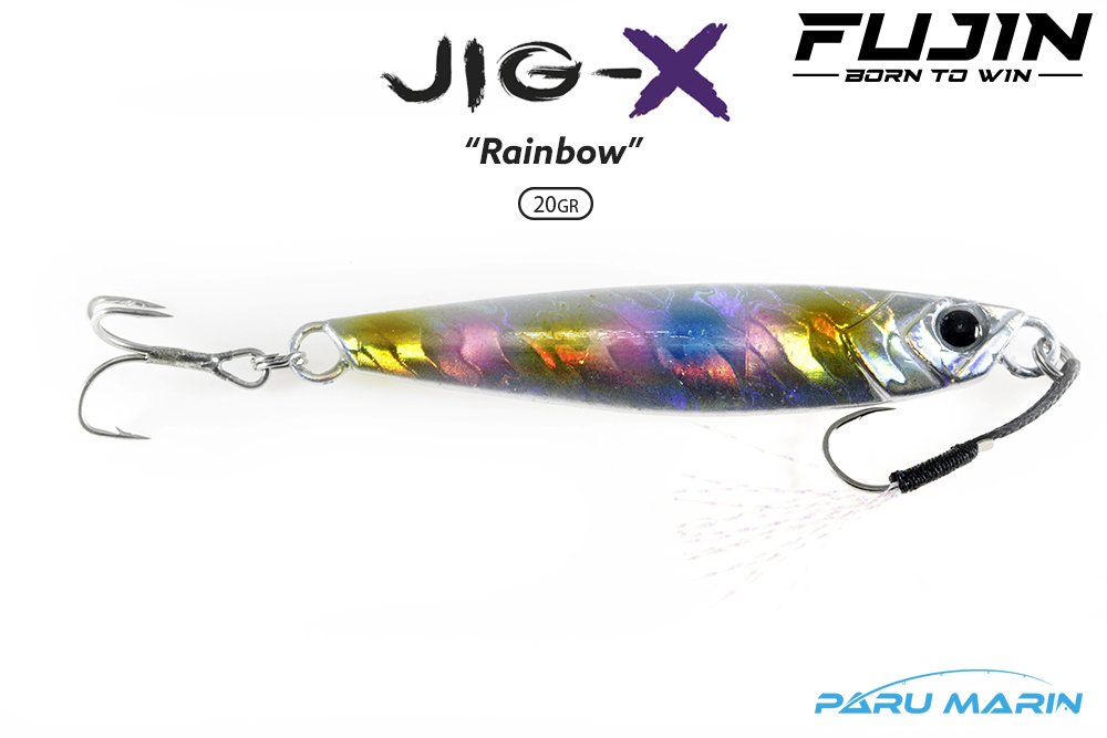 Fujin Jig-X 20gr. Light Jigging Yem Rainbow