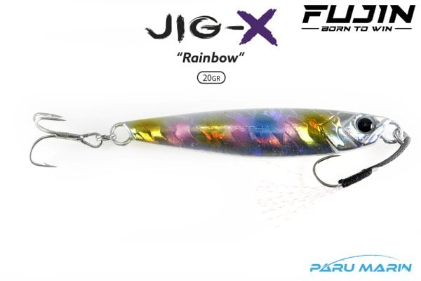Fujin Jig-X 20gr. Light Jigging Yem Rainbow