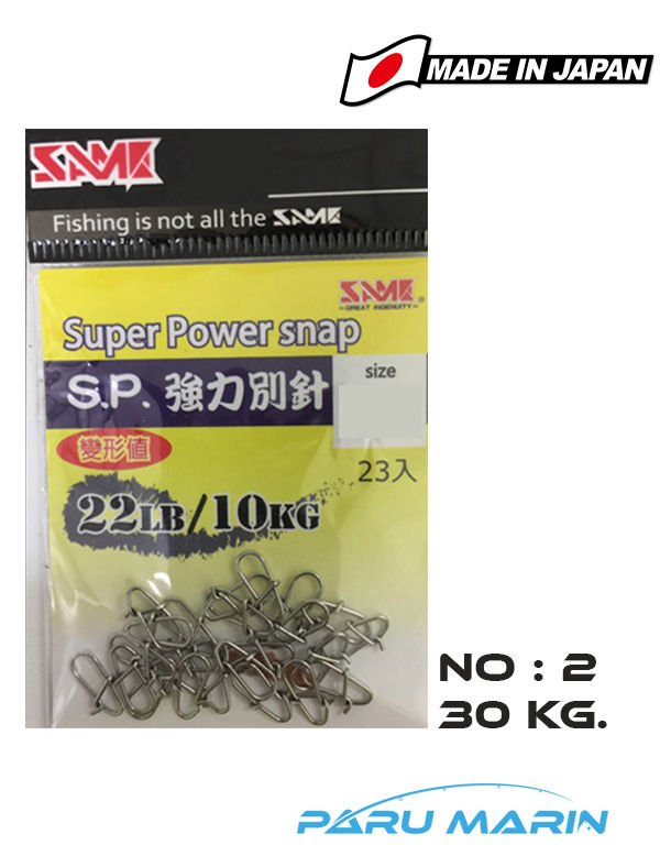 Same Super Snap Klips No:2 - 30 Kg.