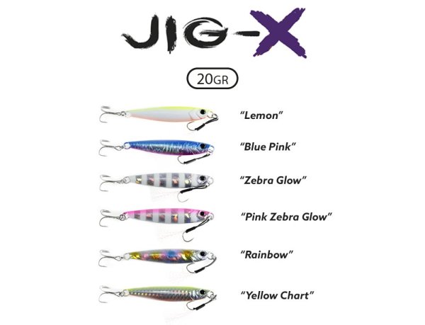 Fujin Jig-X 20gr. Light Jigging Yem Zebra Pink Glow