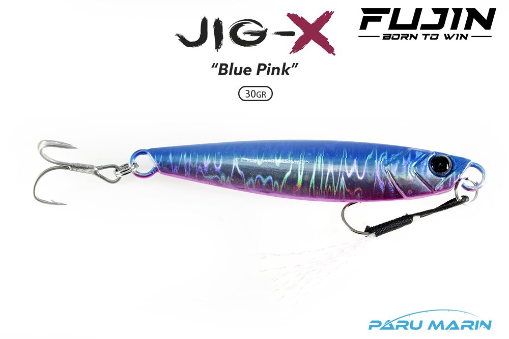 Fujin Jig-X 30gr. Shore Jigging Yem Blue Pink