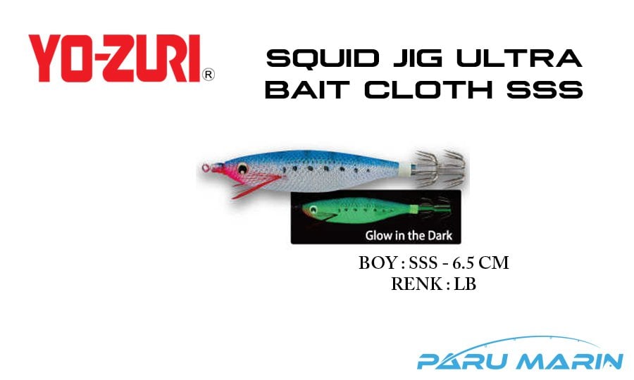 Yozuri A1680 Squid Jig Ultra Bait Cloth SSS-6.5cm Kalamar Zokası LB