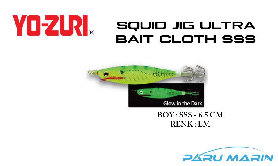 Yozuri A1680 Squid Jig Ultra Bait Cloth SSS-6.5cm Kalamar Zokası LM