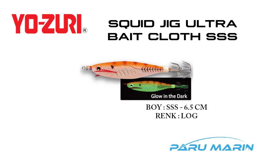 Yozuri A1680 Squid Jig Ultra Bait Cloth SSS-6.5cm Kalamar Zokası LOG