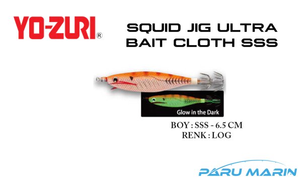 Yozuri A1680 Squid Jig Ultra Bait Cloth SSS-6.5cm Kalamar Zokası LOG