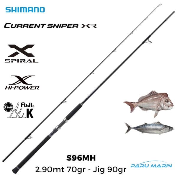 Shimano Currentsniper XR S96M 290cm 70gr - Jig 90gr Shore Jigging Kamış