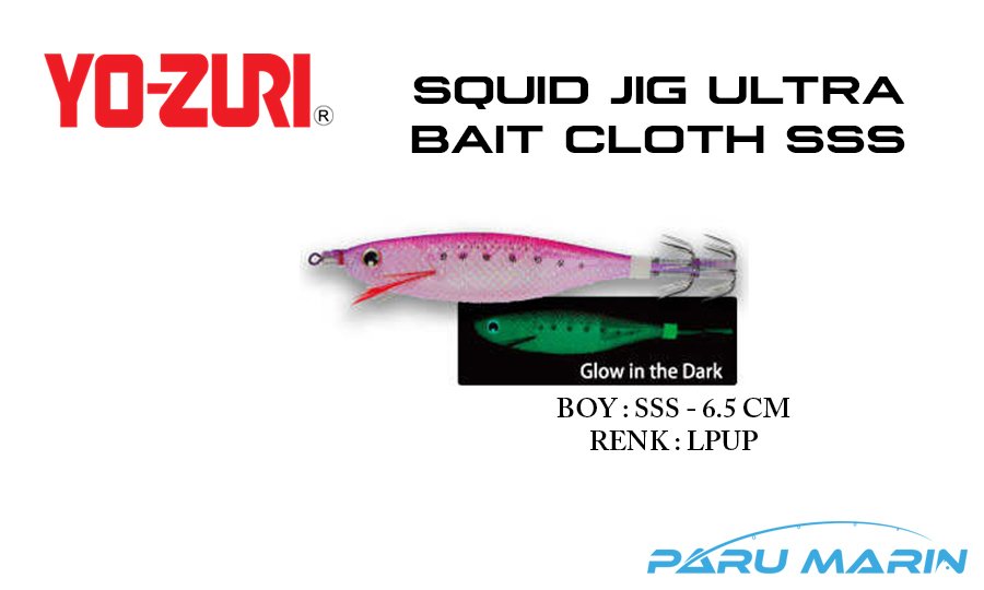 Yozuri A1680 Squid Jig Ultra Bait Cloth SSS-6.5cm Kalamar Zokası LPUP