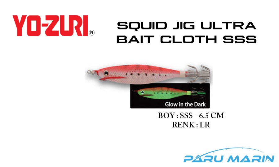 Yozuri A1680 Squid Jig Ultra Bait Cloth SSS-6.5cm Kalamar Zokası LR