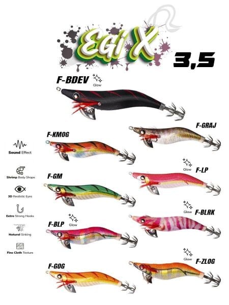 Fujin Egi X 3.5 20 gr. Kalamar Zokası F-BLBI