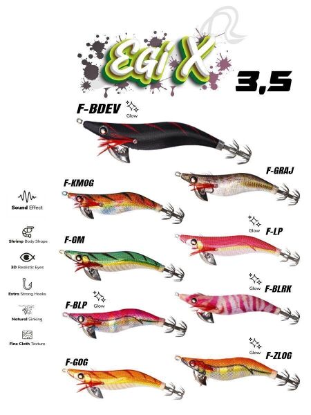 Fujin Egi X 3.5 20 gr. Kalamar Zokası F-GRAJ