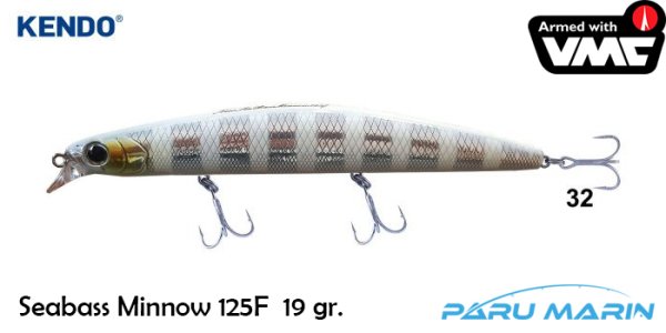 Kendo Seabass Minnow 125F 19gr. Suni Yem No:32