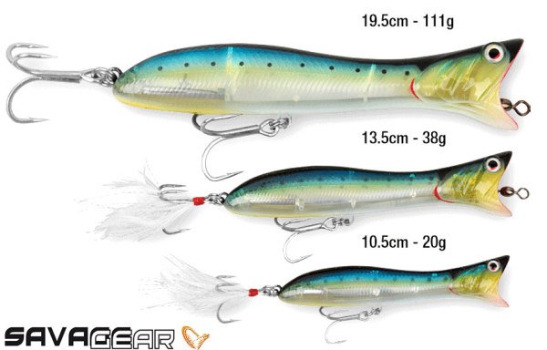 Savage gear Panic Popper 13.5cm 38g Suni Yem Olive Flash