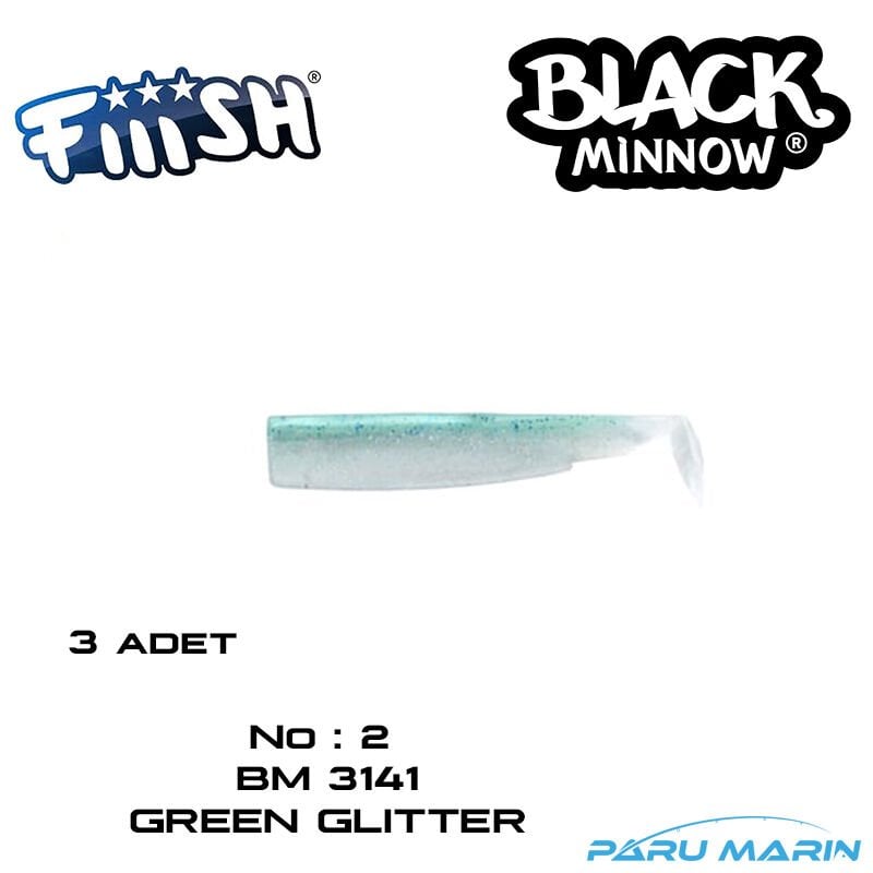 Fiiish BM90/2 BM3141 3 Adet Yedek Gövde Green Glitter Silikon