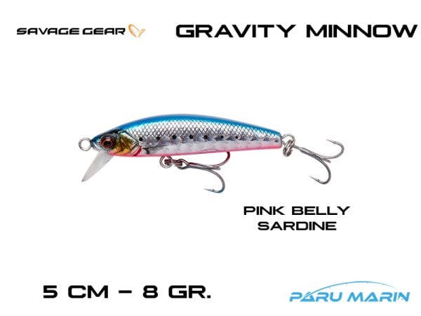 Savage Gear Gravity Minnow 50mm. 8gr. Pink Belly Sardine