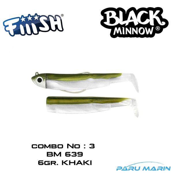 Fiiish BM120/3 BM639 2li Combo Shallow 6gr. Khaki Silikon Yem