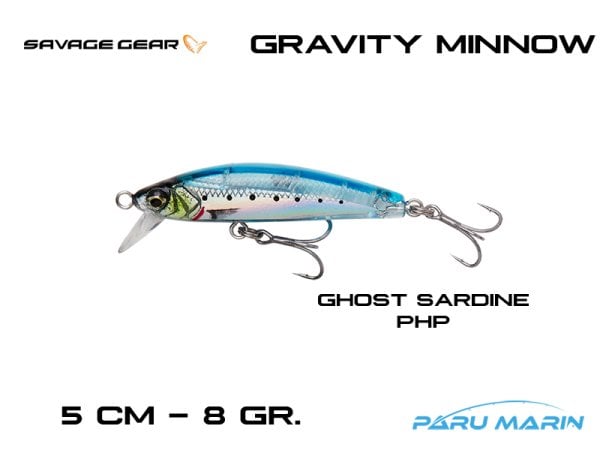 Savage Gear Gravity Minnow 50mm. 8gr. Ghost Sardine