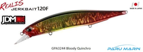 Duo Realis Jerkbait 120F GPA3244 / Flame Gold