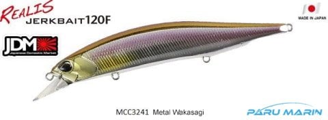 Duo Realis Jerkbait 120F MCC3241 / Metal Wakasagi