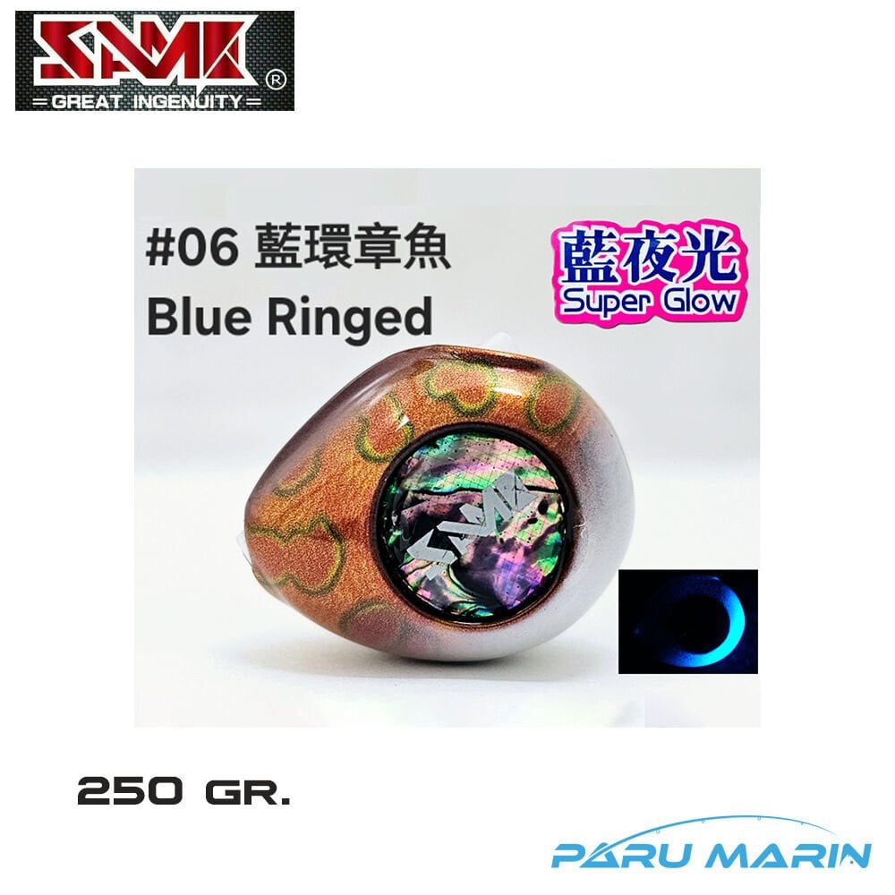 SAME Tai Rubber Sliding Kafa 250gr. #6 Blue Ringed