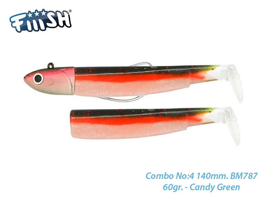 Fiiish BM140/4 BM787 Combo Deep 60gr. Candy Green Silikon