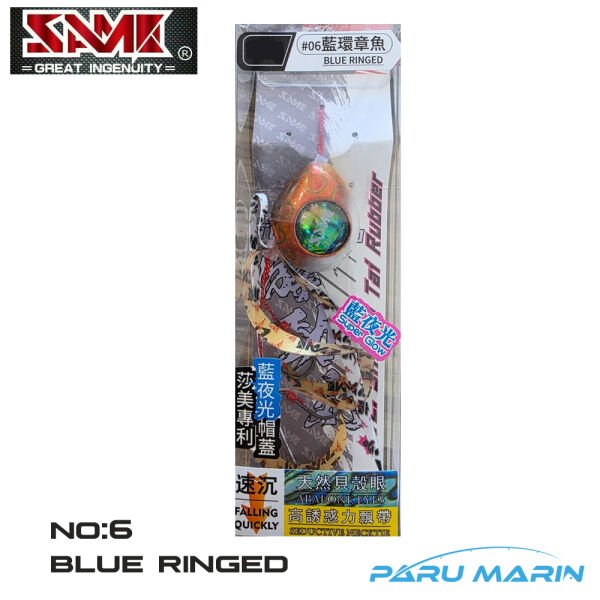 SAME SAMURAI TC. Tai Rubber Jig 150 gr. Seçenekli no:6 Blue Ringed