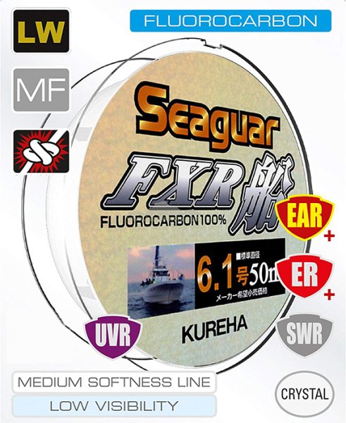 SEAGUAR FXR %100 Florokarbon 50Mt. 0,405mm - 15.1kg Misina