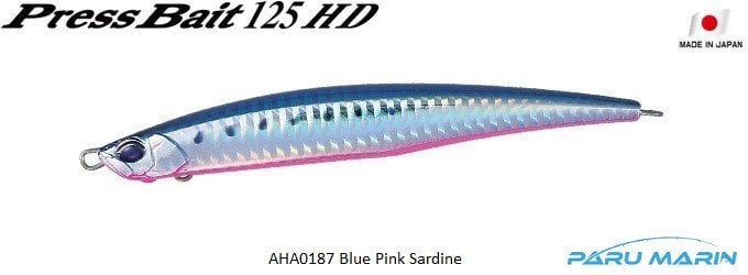 Press Bait Heavy Duty 125HD AHA0187 / Blue Pink Sardine