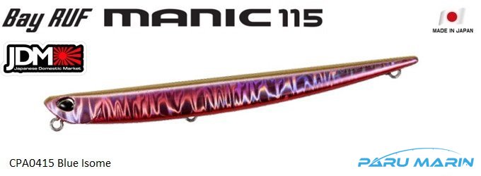 Duo Bay Ruf Manic 115  CPA0415 / Blue Isome
