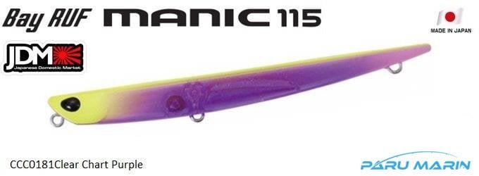 Duo Bay Ruf Manic 115  CCC0181 / Clear Chart Purple
