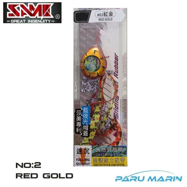 SAME SAMURAI TC. Tai Rubber Jig 80 gr. Seçenekli no:2 Red Gold