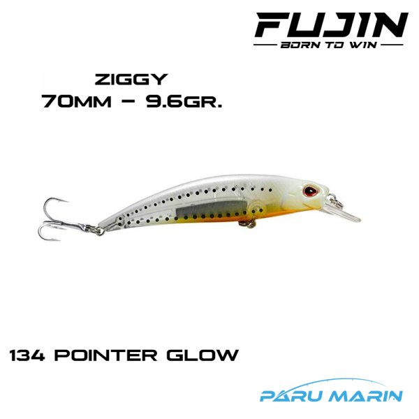 Fujin Ziggy7 Maket Balık 70mm 134 Pointer Glow
