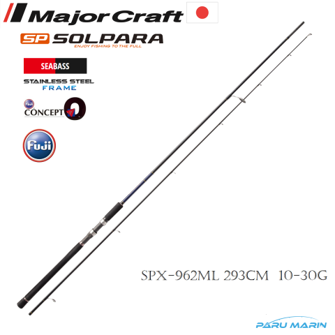Major Craft Solpara New Seabass Spin Kamış SPX-962ML 293cm 10-30gr