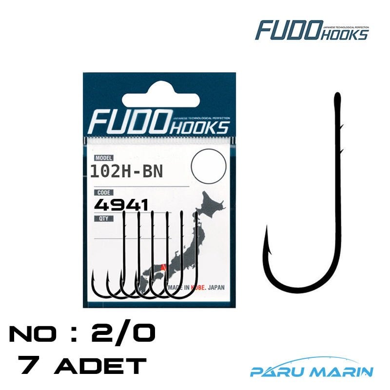 FUDO 4941 102H-BN No:2/0 Uzun Tırnaklı Olta İğnesi