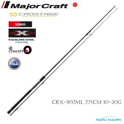 Major Craft Crostage New CRX-902ML Seabass Spin 275cm 10-30gr.
