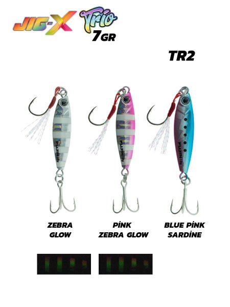 Fujin Jig-X Trio 3'lü Micro Jig 7 gr. TR2